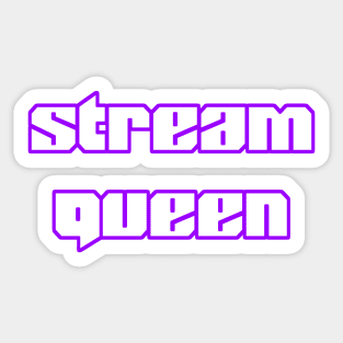 Stream Queen Video Game Streamer Gamer Sticker